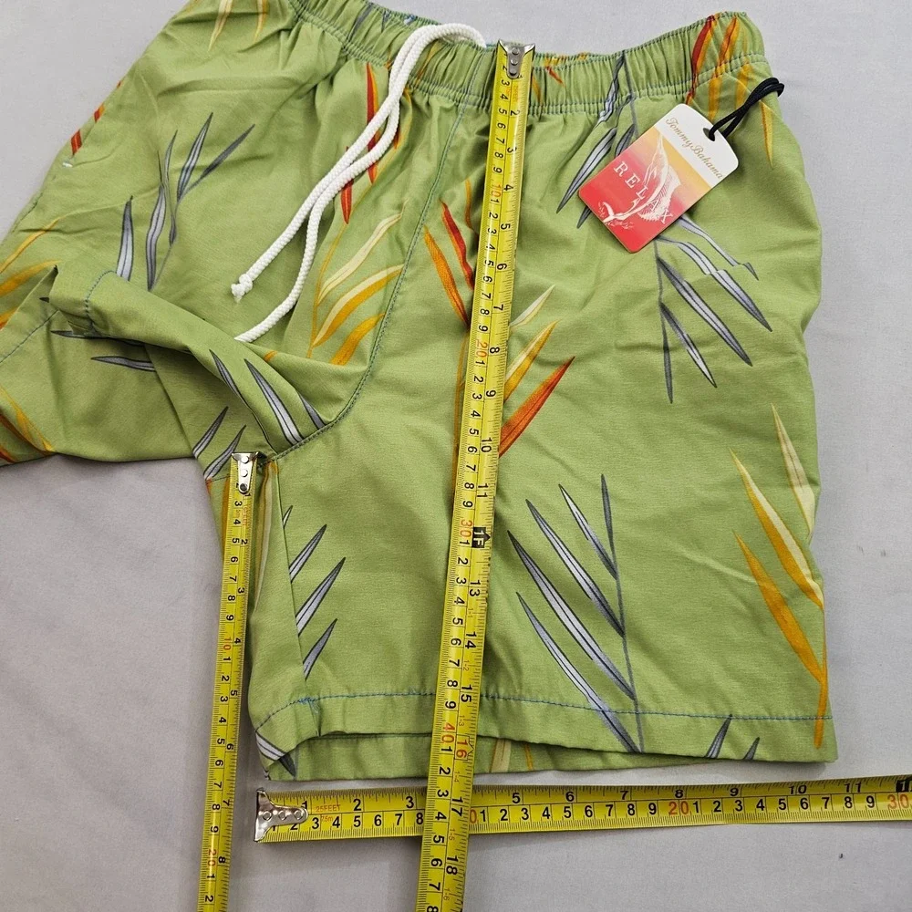 Tommy Bahama Relax trunks swimwear mens S Small pockets green floral
